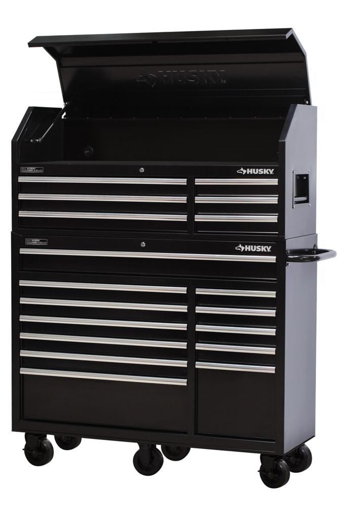 husky top and bottom tool box