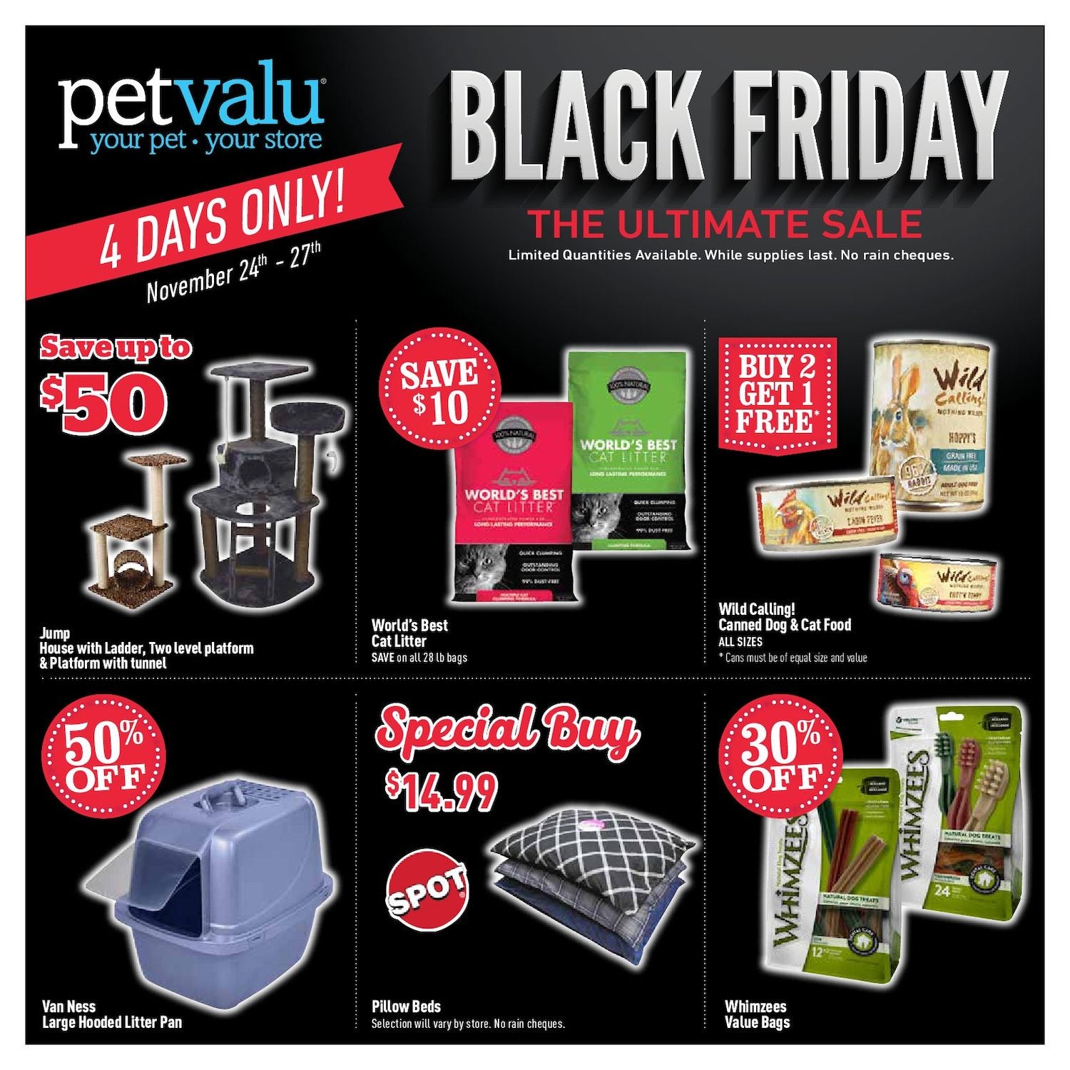 Pet Valu Weekly Flyer Black Friday The Ultimate Sale Nov 24 27