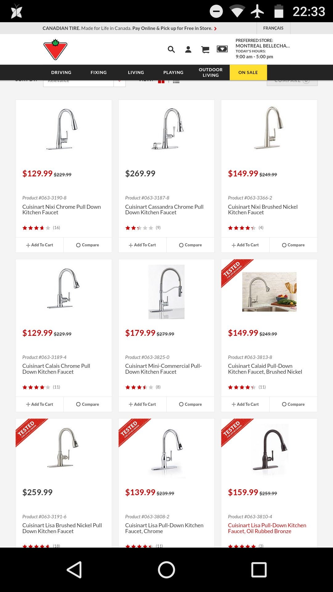 [Canadian Tire] 100 discount on Cuisinart kitchen faucet Forums