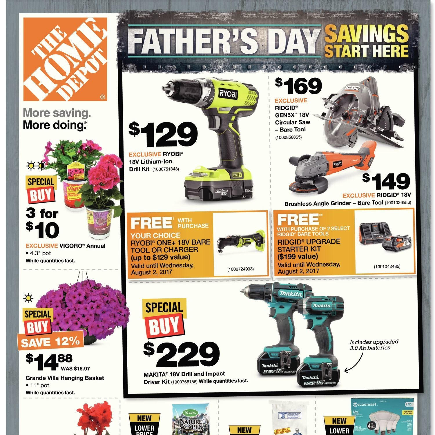 Home Depot Weekly Flyer Weekly Father's Day May 25 31