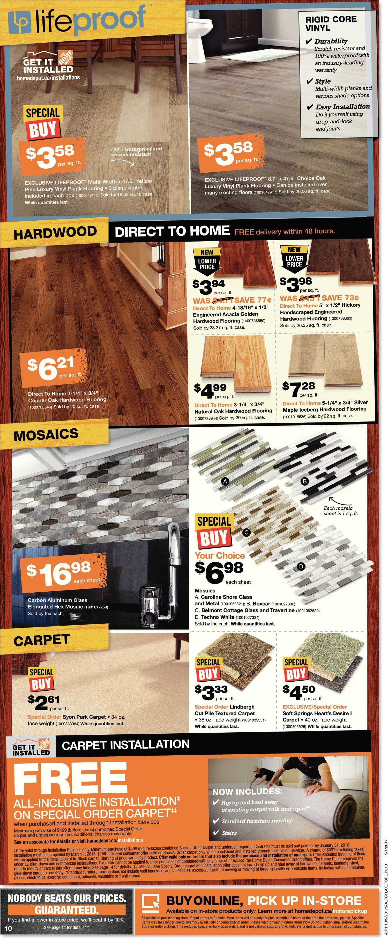 Home Depot Weekly Flyer Weekly Thanksgiving Event Oct 5 – 11