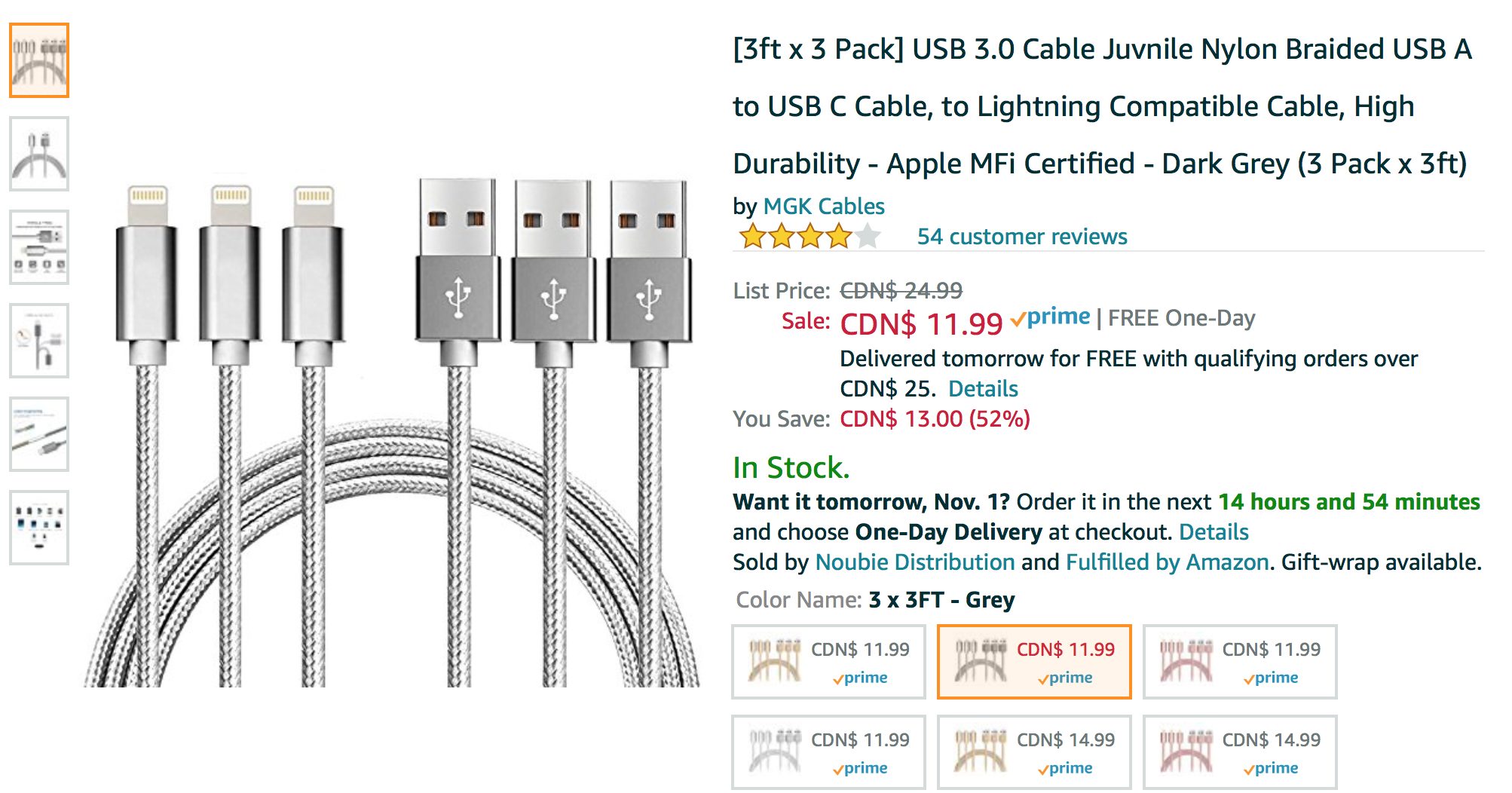 apple mfi certified lightning cable list