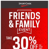 Sport Chek - Friends & Family Event - Summer Essentials Flyer
