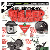Canadian Tire - 4 Days Only - 96th Anniversary Big Red Weekend Flyer