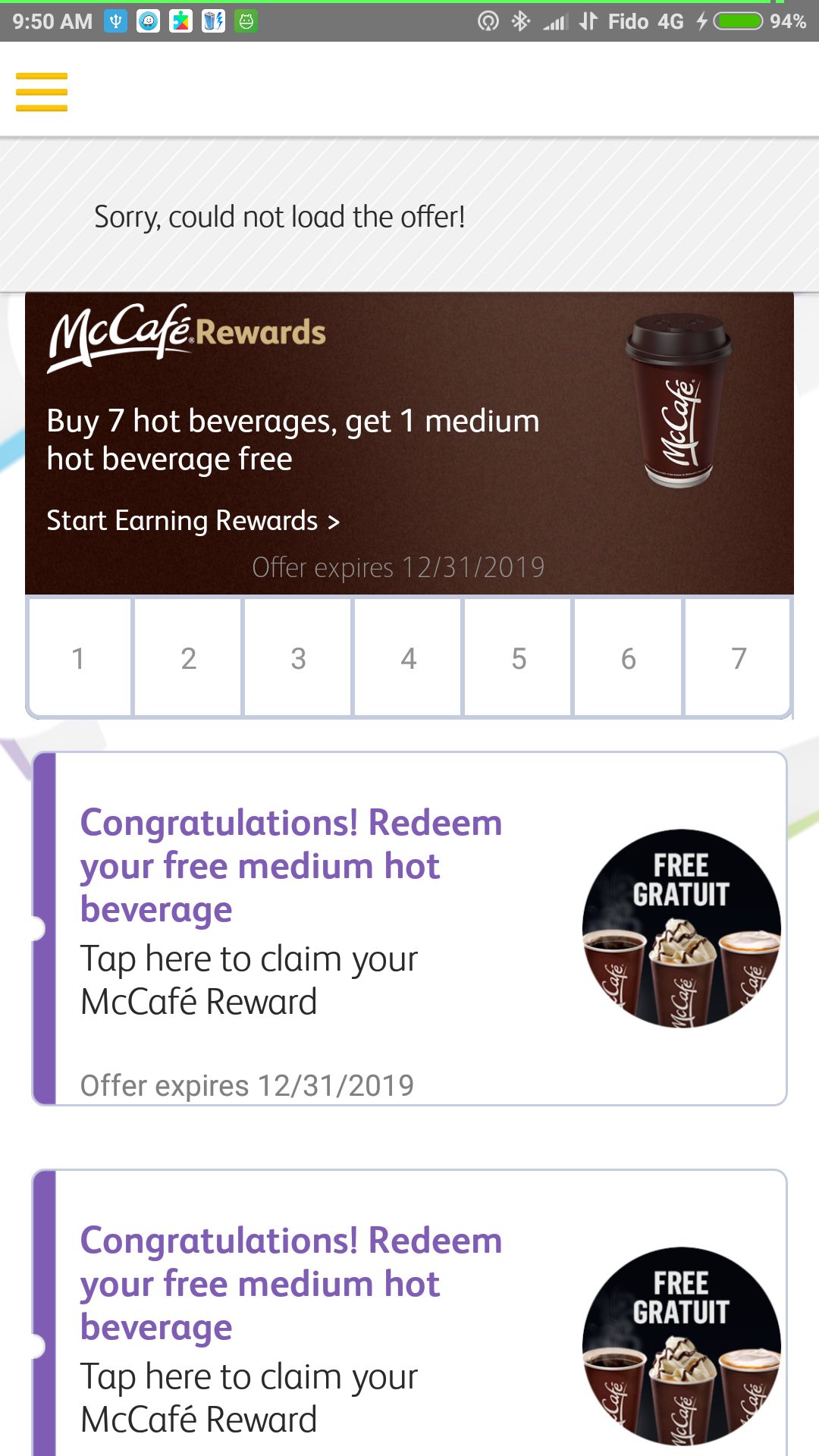 [McDonalds] HOT! In-App Coffee McCafe Rewards! Backdated for online-app ...