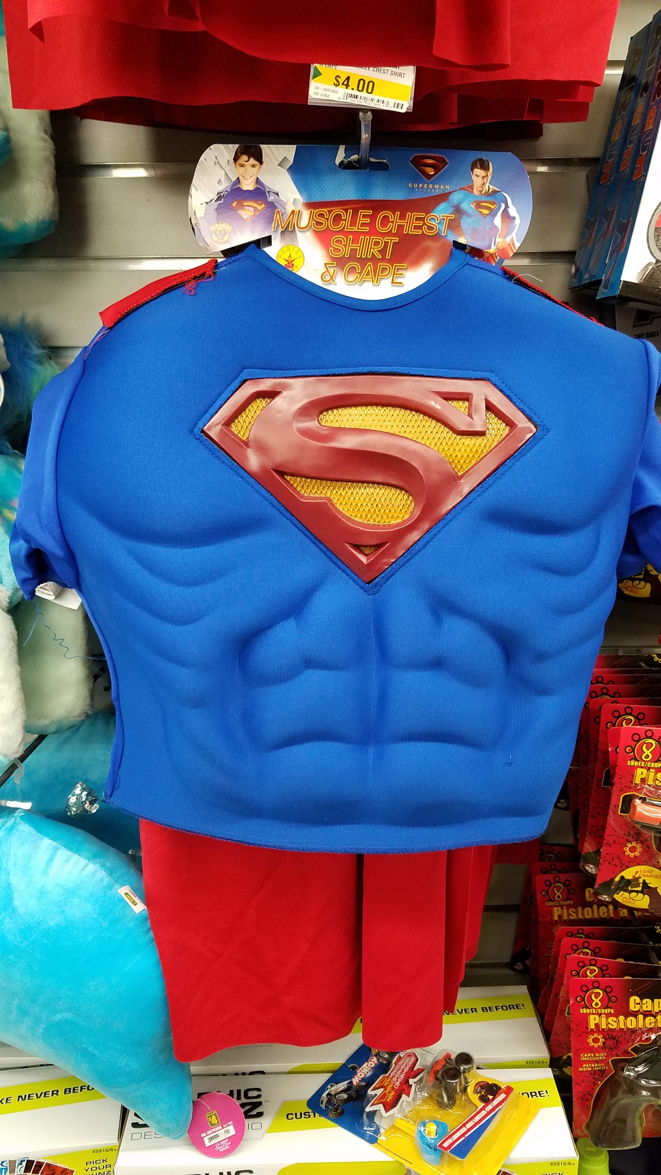 [Dollarama] Child's Superman Muscle Chest Shirt & Cape - $4 [GTA ...