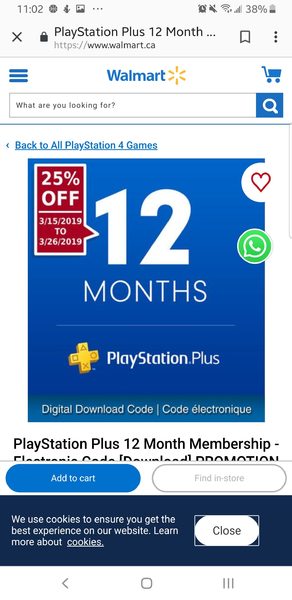 playstation plus membership discount walmart