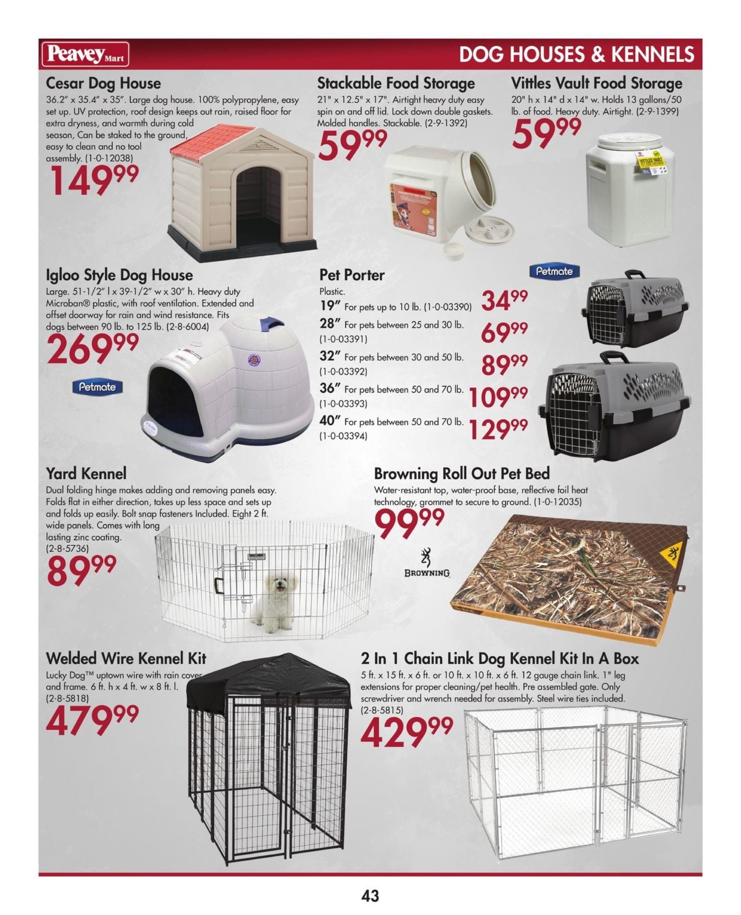 Peavey mart hotsell dog kennel