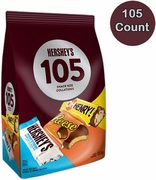 Amazon Canada HERSHEY'S 105 count Assorted Halloween Chocolates 1.5kg Reese, OH Henry! & HERSHEY'S Snack Sized Candy Bars (14.53$)