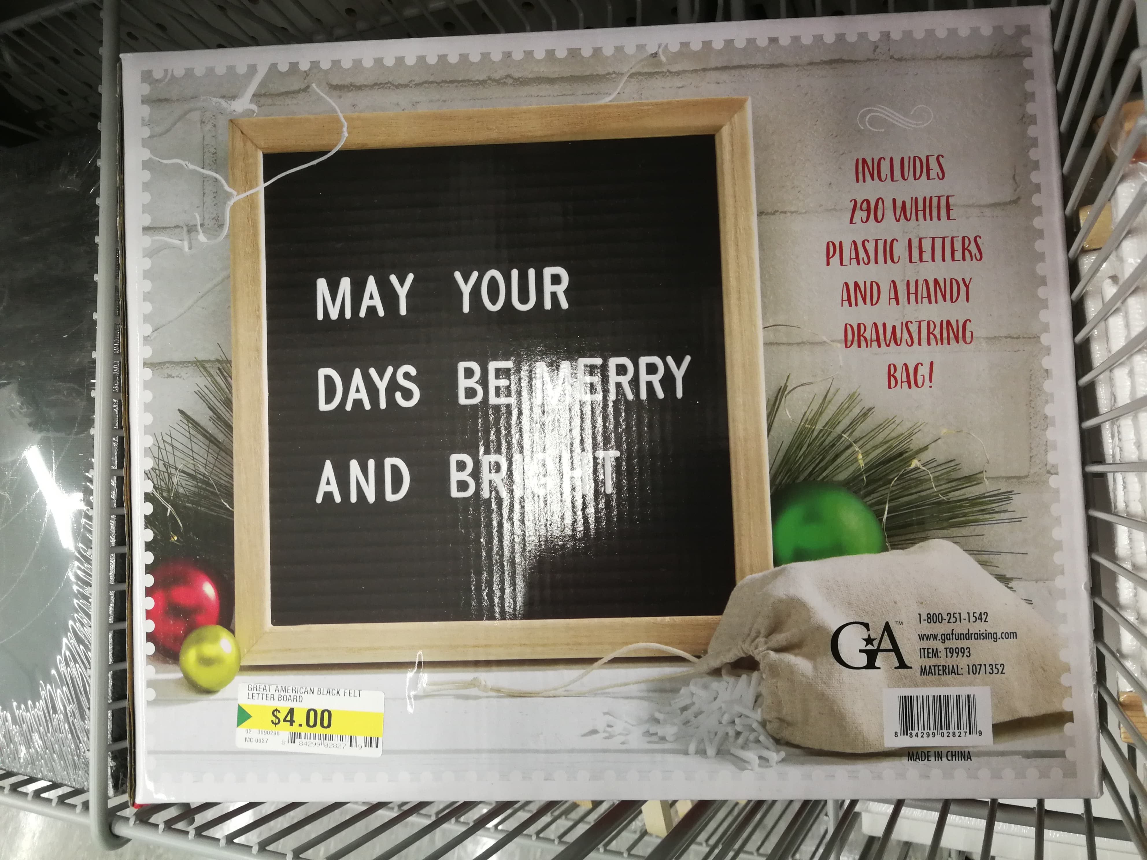[Dollarama] Square Felt Letter Board 4 Forums