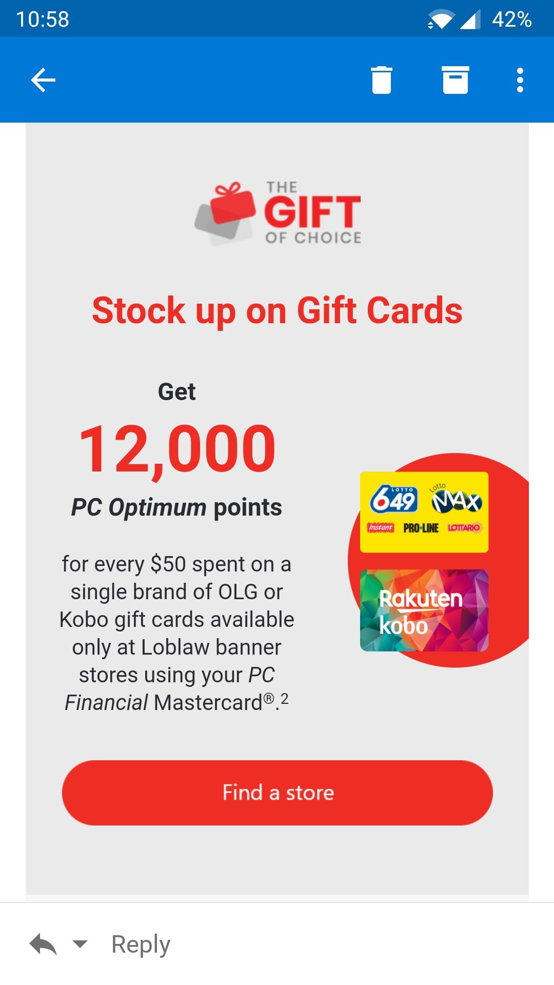 [Loblaws] Spend 50 on OLG Gift Card, receive 10,000 Optimum points