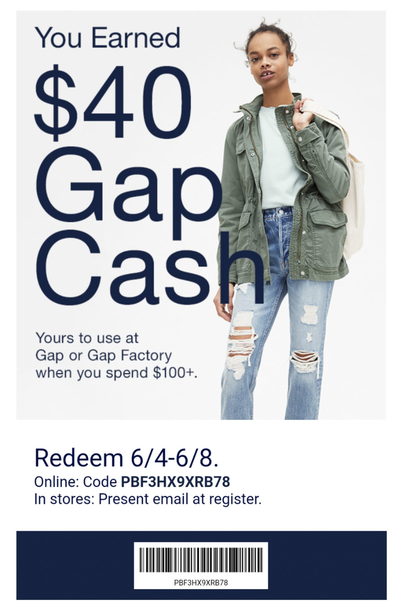 Gap] GapCash/Old Navy SuperCash - post your unwanted codes here