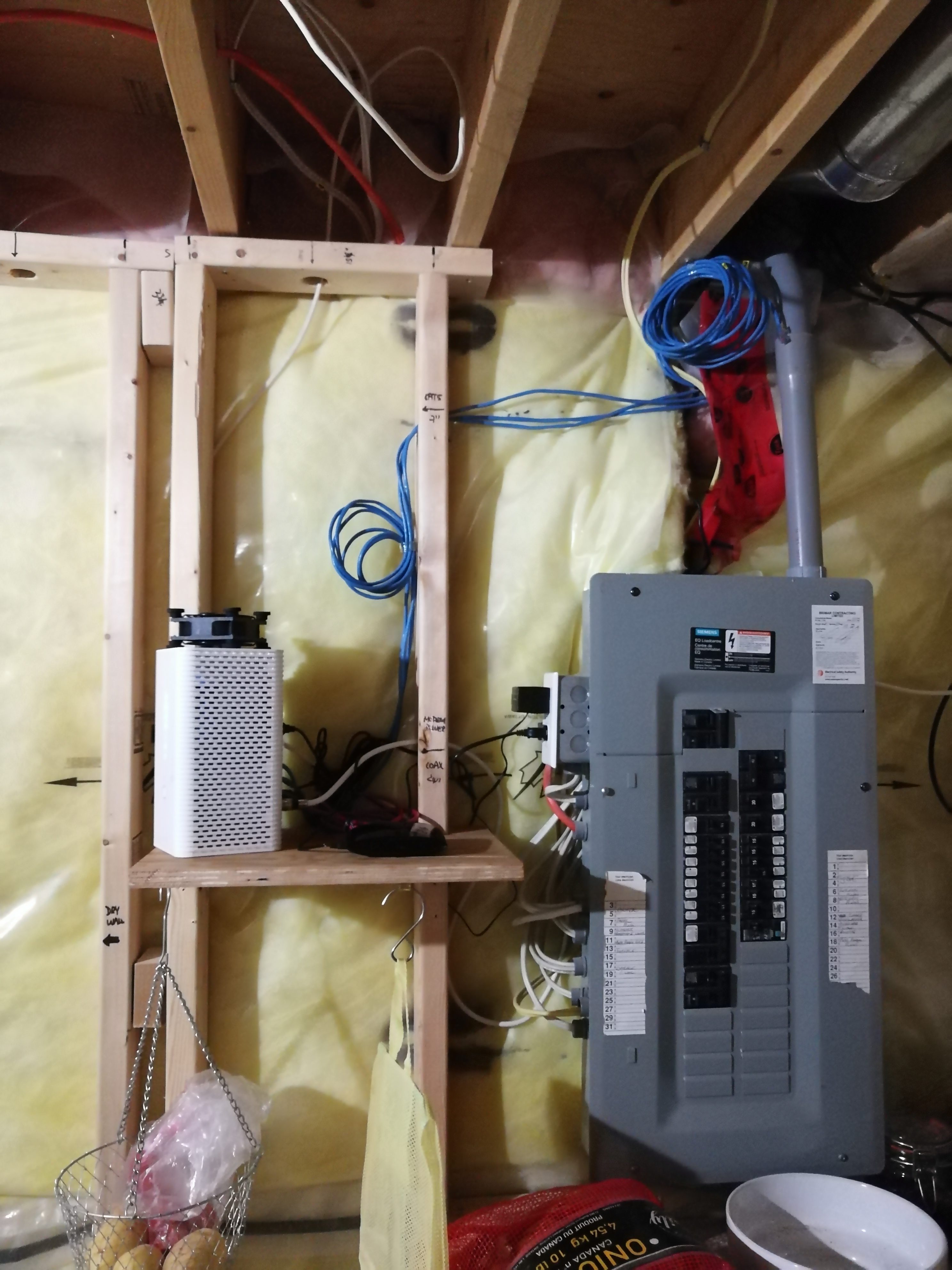 Shelving for electronics (router) in basement? Forums