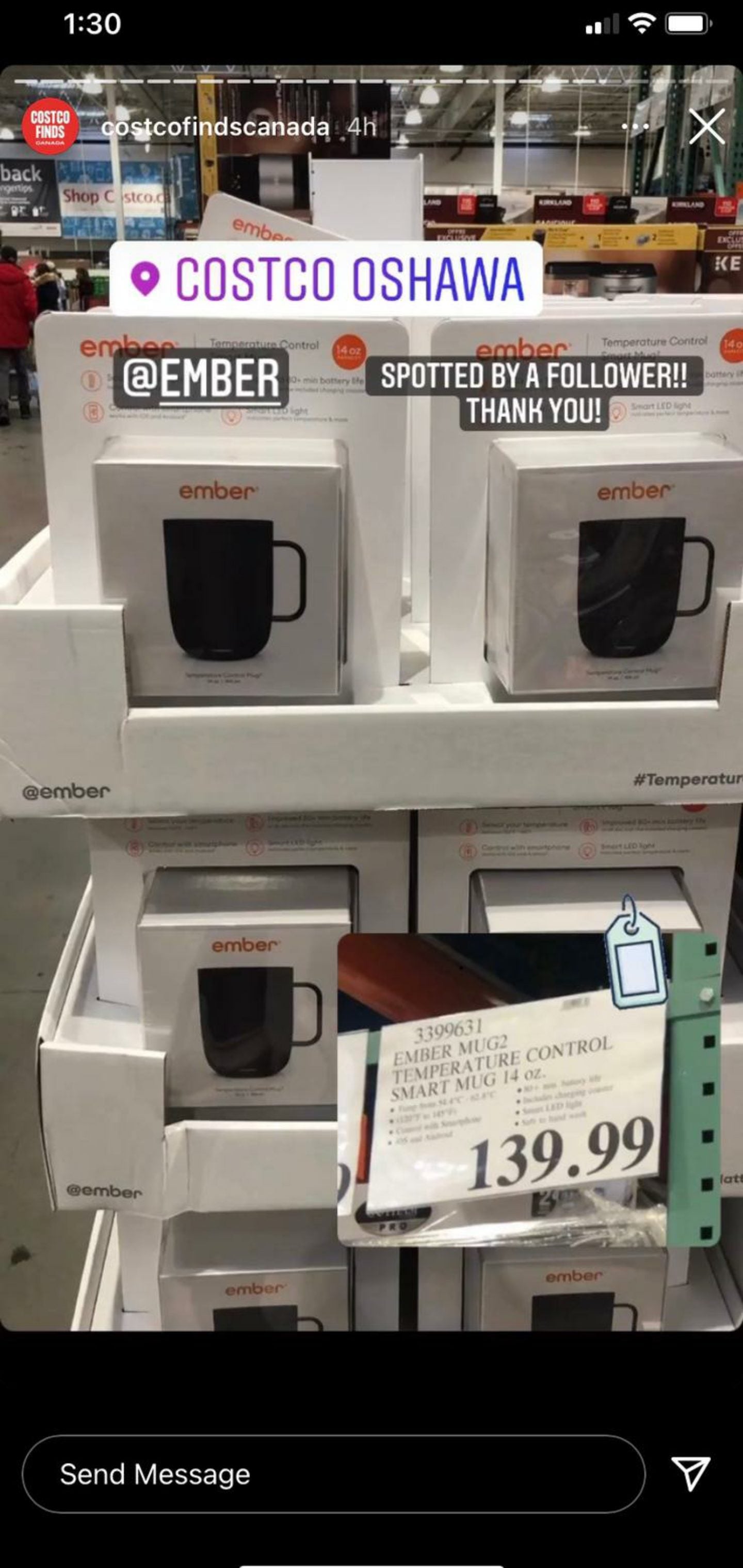 ember cups costco