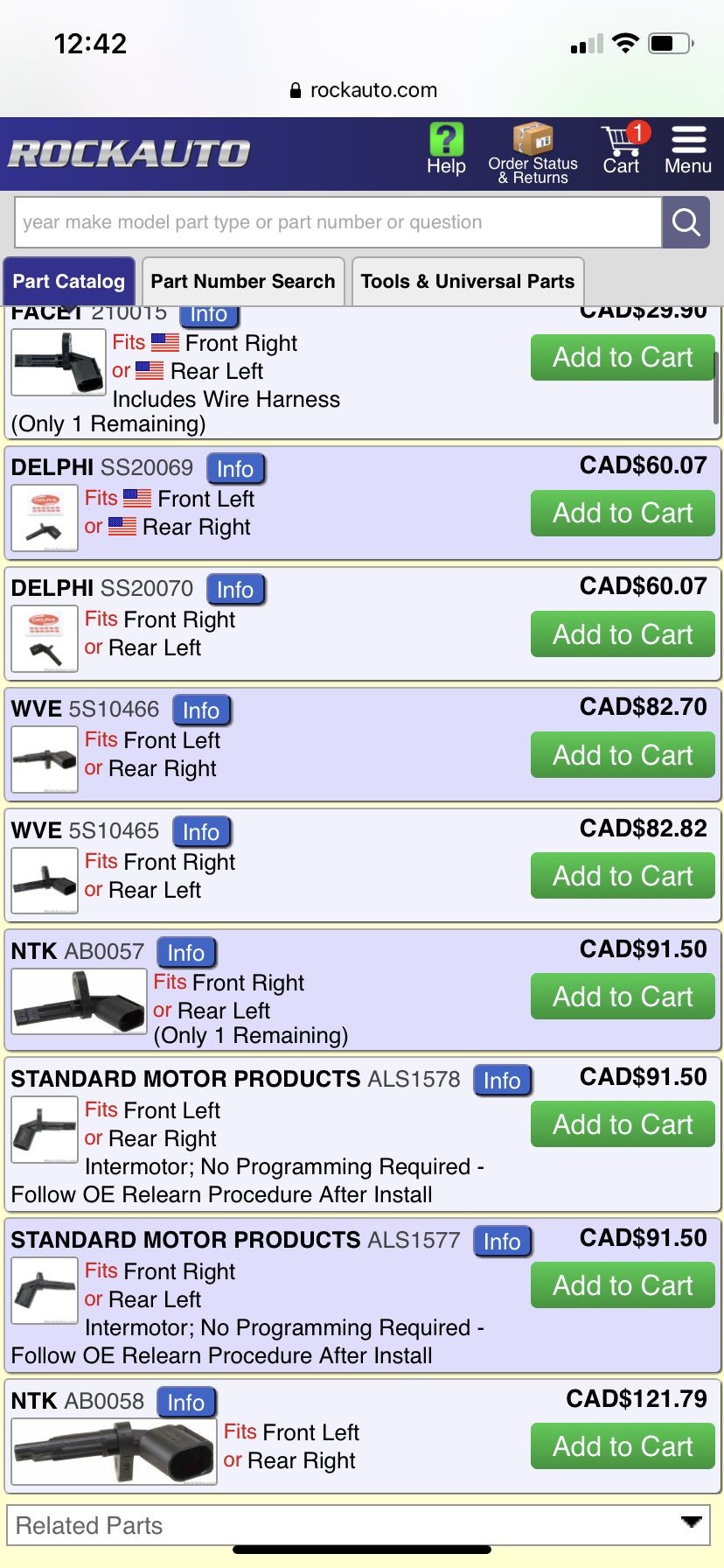 Part prices on Rockauto vs dealer Forums