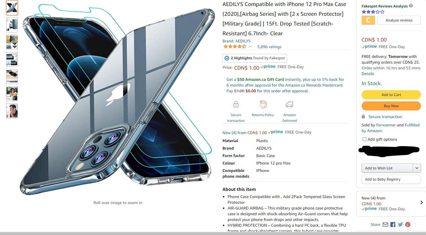 Amazon Ca 1 00 Iphone Cases Pro Max 12 Xr Iphone 12 Mini Aedilys Compatible With Iphone 12 Pro Max Case Redflagdeals Com Forums