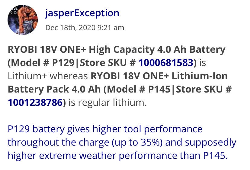 RYOBI 18V ONE+ High Capacity 4.0 Ah Battery (2-Pack)