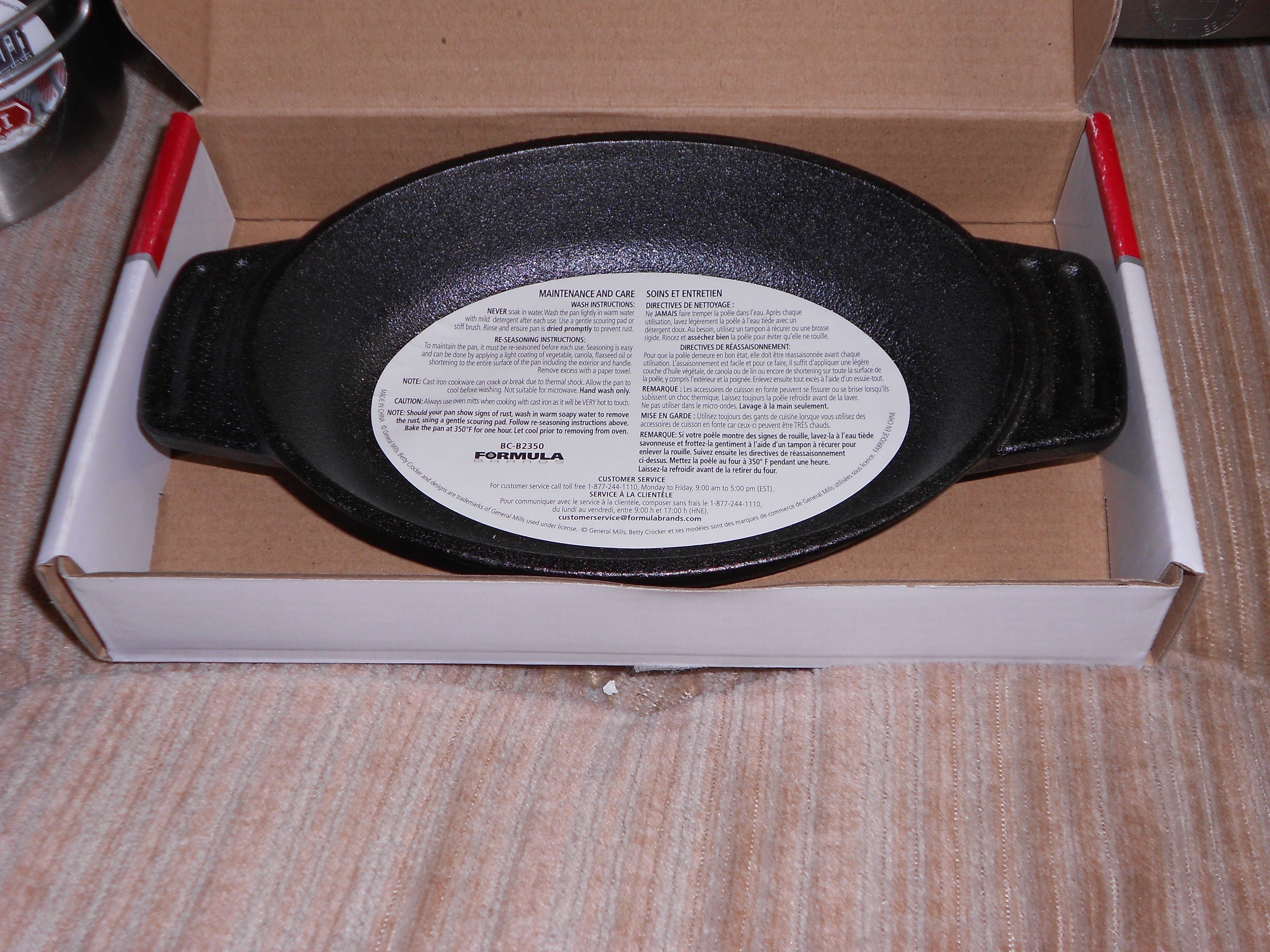 [Dollarama] Dollarama Betty Crocker cast iron baking dish (8.5"x5.1"x1.4"H) 4.00