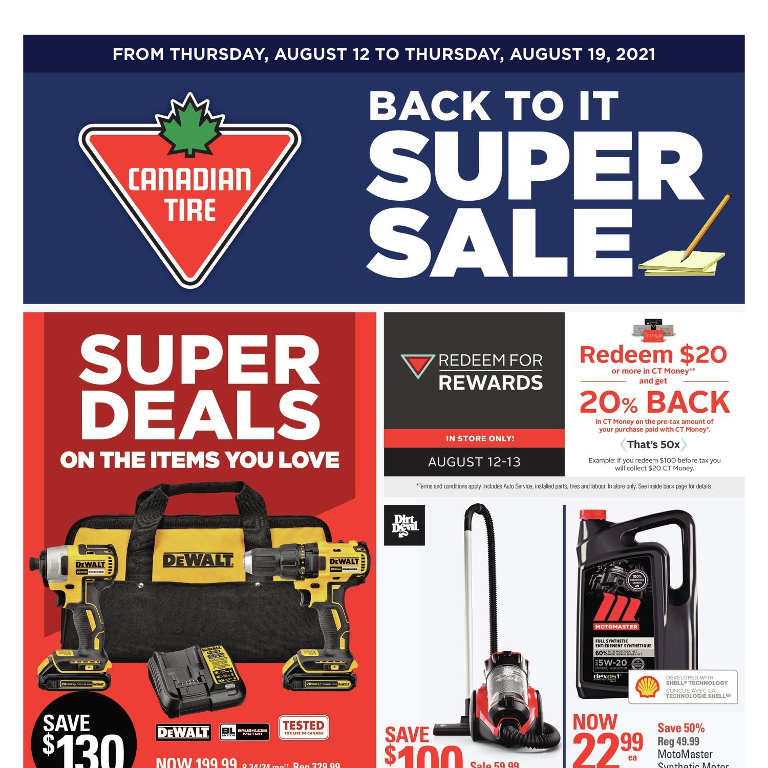 Canadian Tire Weekly Flyer - Weekly Deals - Back To It Super Sale - Aug ...