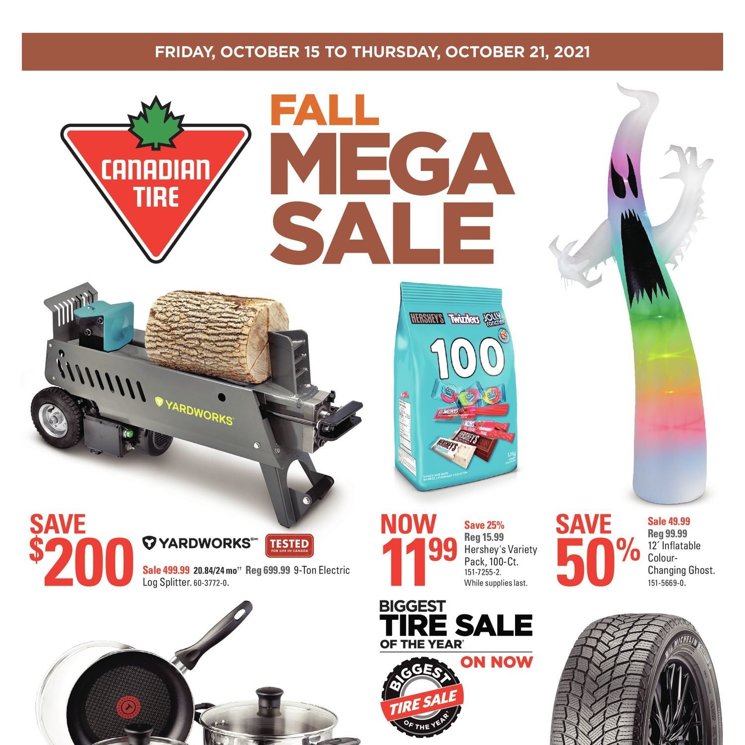 Canadian Tire Weekly Flyer - Weekly - Fall Mega Sale - Oct 15 – 21