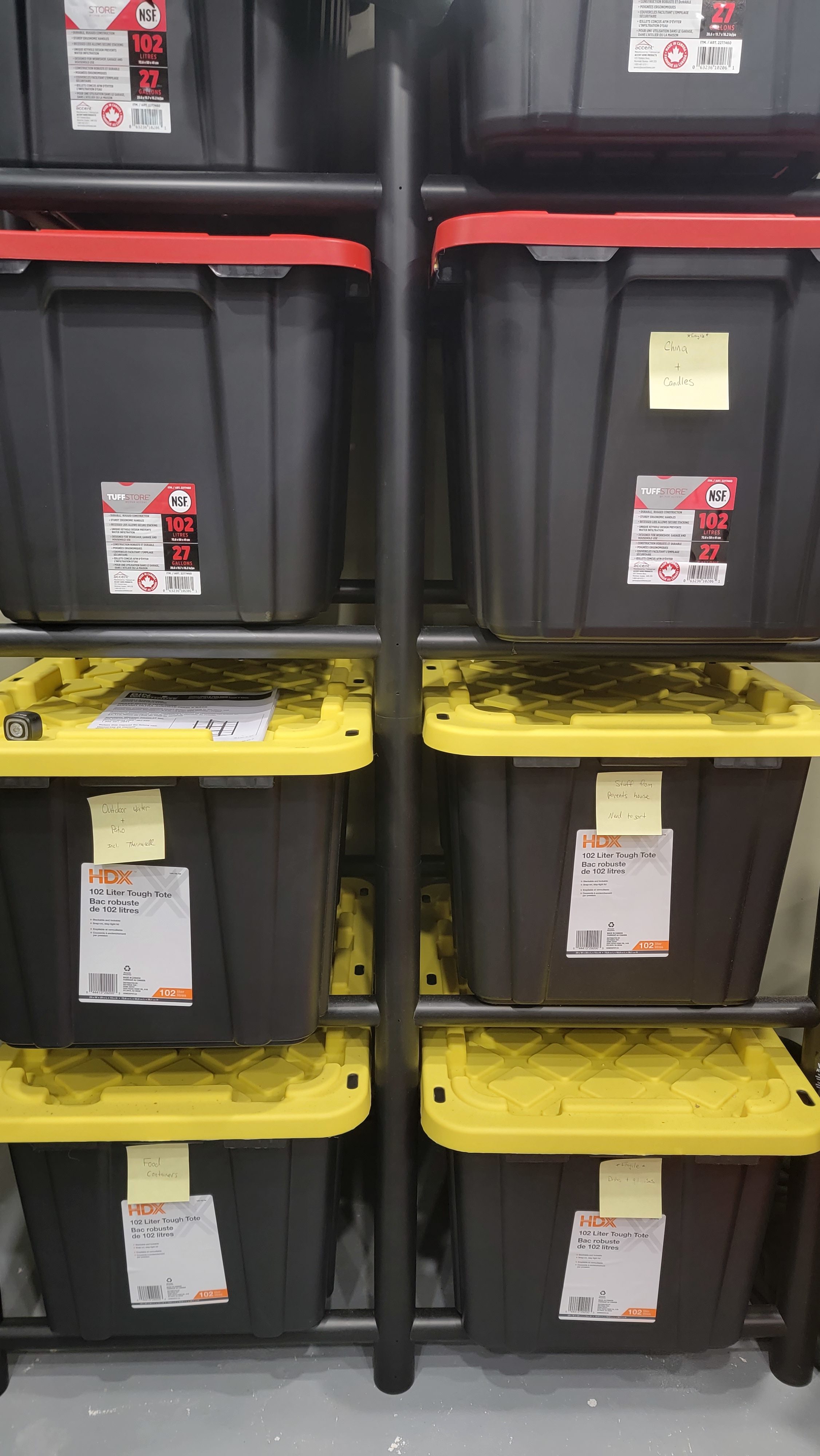 Home depot vs. Costco 27 gallon storage containers 