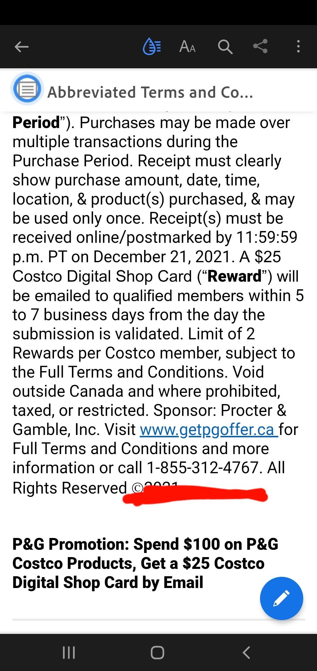 Costco] Spend $100 on P&G products and get $25 gift card - RedFlagDeals.com  Forums