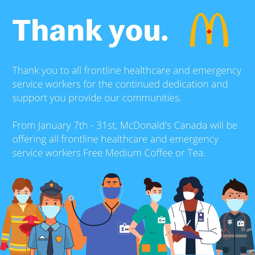 mcdonalds coffee for healthcare