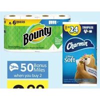 Charmin Toilet Paper or Bounty Paper Towel