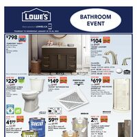 Lowe's - Weekly Deals - Bathroom Event Flyer