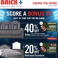 The Brick - Saving You More - Bonus TV Event Flyer