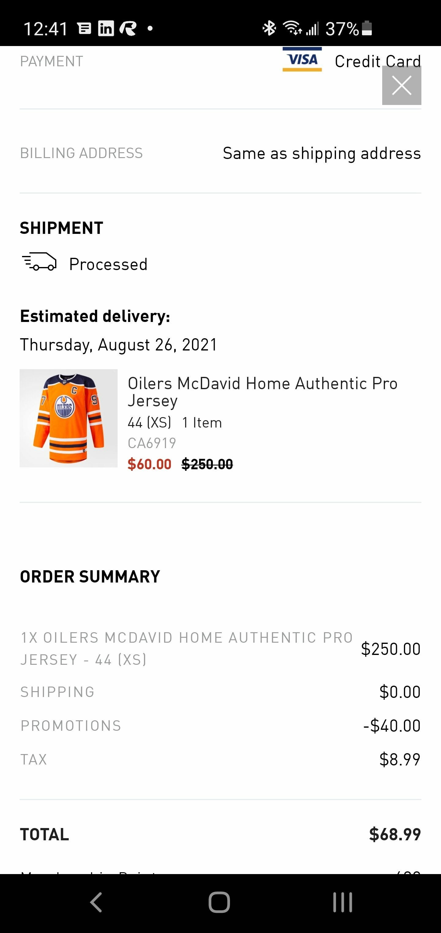adidas] McDavid Adidas Authentic Hockey Jerseys $126. Other hockey jerseys  for less ($70+) - RedFlagDeals.com Forums