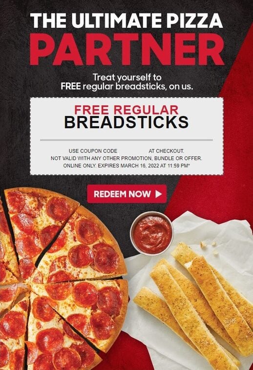 [Pizza Hut] Pizza Hut Free Breadsticks Forums