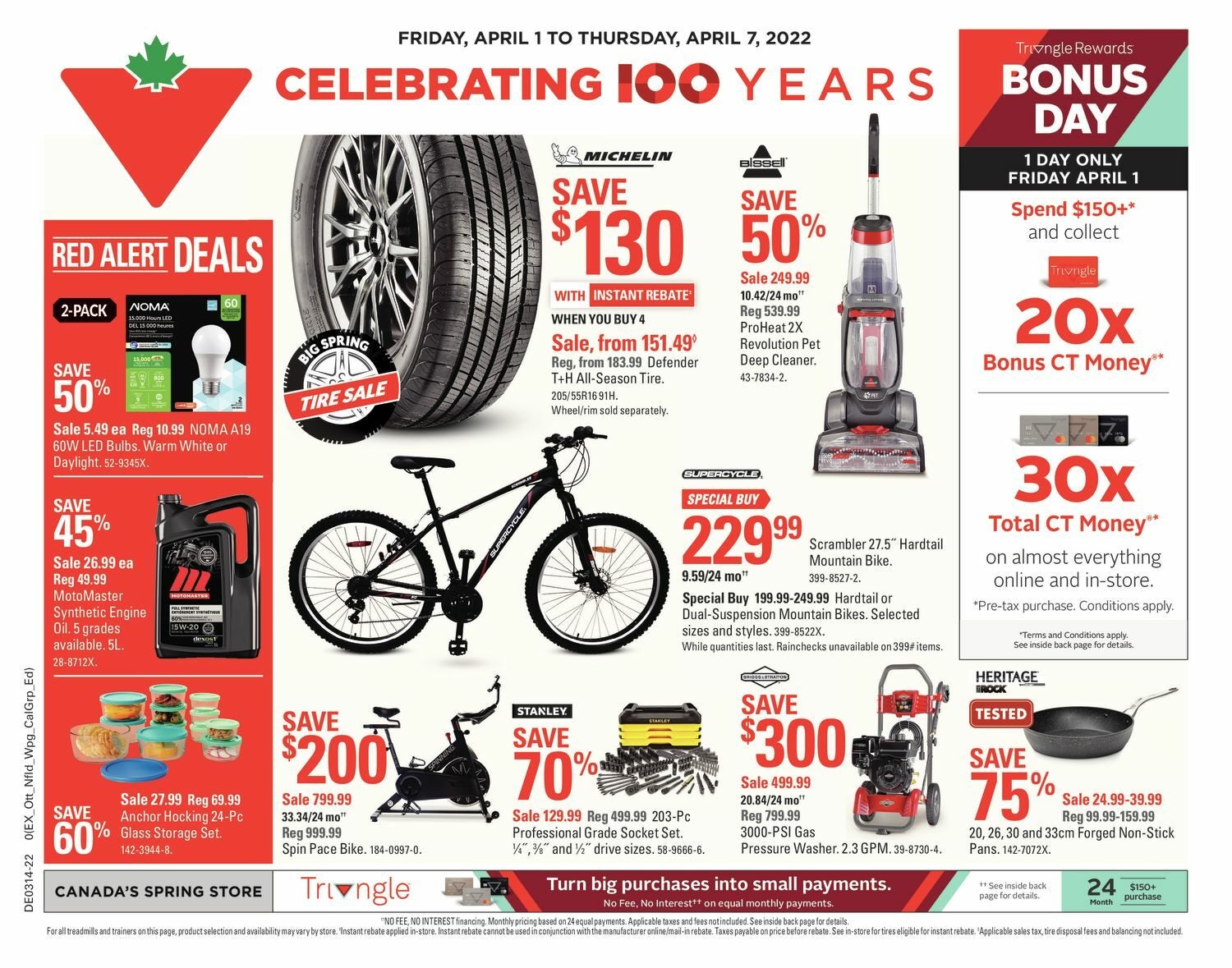 Canadian Tire Weekly Flyer - Weekly Deals - Celebrating 100 Years  (Toronto/GTA) - Apr 1 – 7 