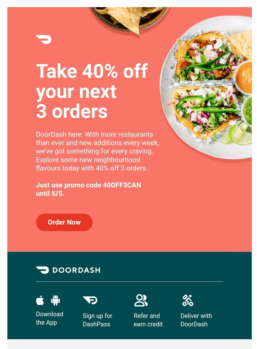 DoorDash] Exclusive to DashPass: 40% off your next three orders over $20 -  Page 2 - RedFlagDeals.com Forums