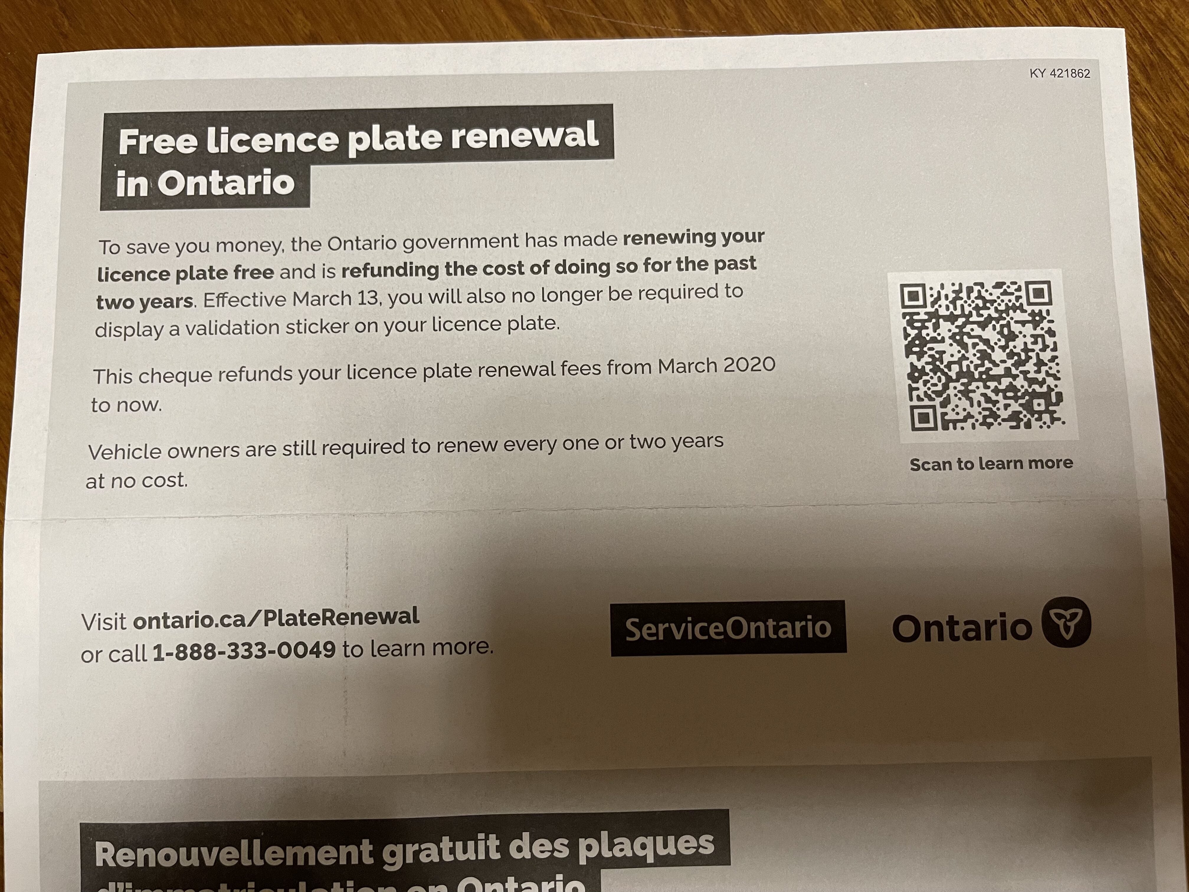 Ontario Eliminating Licence Plate Renewal Fees and Stickers - Page 30 -  RedFlagDeals.com Forums