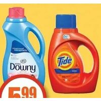 Bounce Sheets, Downy Fabric Softener or Tide Liquid Laundry Detergent