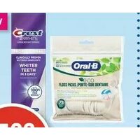 Crest Professional Toothpaste, Oral-B Eco Floss Picks or Fixodent Denture Adhesive Cream