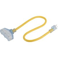 Power Fist 3 Ft 14/3 Triple-End Extension Cord