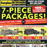 Surplus Furniture - 7-Piece Packages! (NL) Flyer