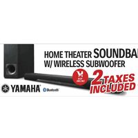 Yamaha Home Theater Sound Bar W/ Wireless SubWoofer