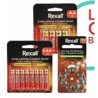 Rexall Brand Batteries