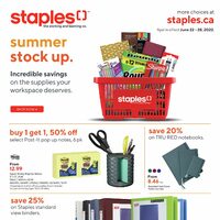 Staples - Weekly Deals - Summer Stock Up (NB) Flyer