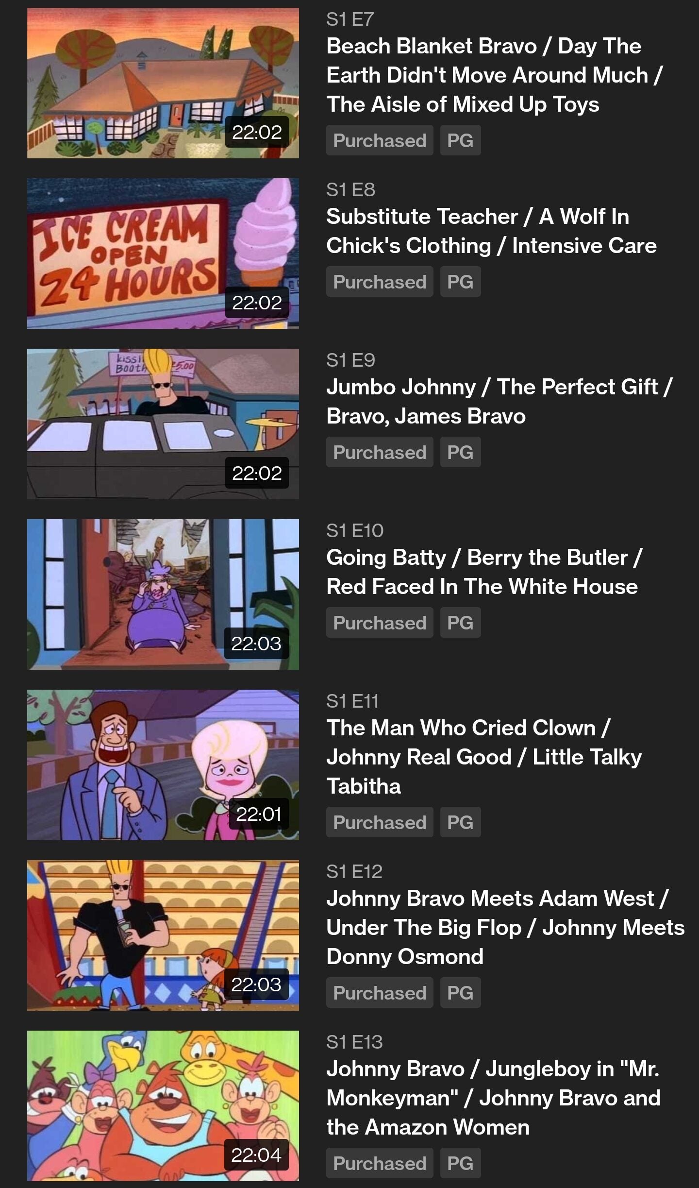 Google Play] Johnny Bravo (series, SD) $6.99 - RedFlagDeals.com Forums
