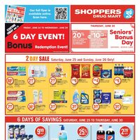 Shoppers Drug Mart - 6 Days of Savings (NS/PE) Flyer
