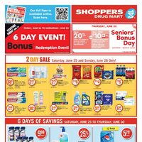 Shoppers Drug Mart - 6 Days of Savings (BC/SK) Flyer