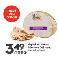 Maple Leaf Natural Selection Deli Meat