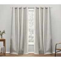 Burke Blackout Curtain Panel With White Backing