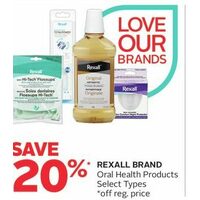 Rexall Brand Oral Health Products