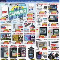 Factory Direct - Weekly Deals - Mid Summer Mega Sale Flyer