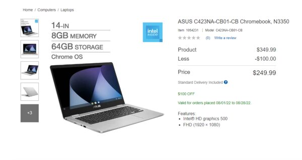 asus chromebook c523 costco